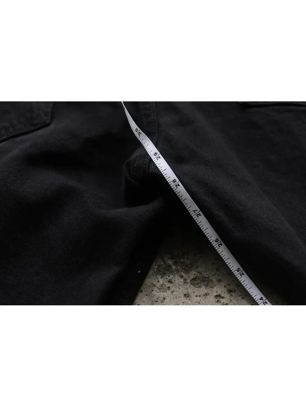 Levi’s 512 Slim Taper Jeans Mens 34x29 Black Distressed Ripped Denim Pants